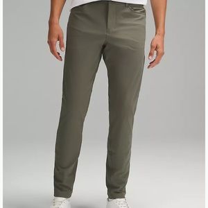 NEW LULULEMON ABC Slim-Fit Pant 34" Warpstreme - Army Green